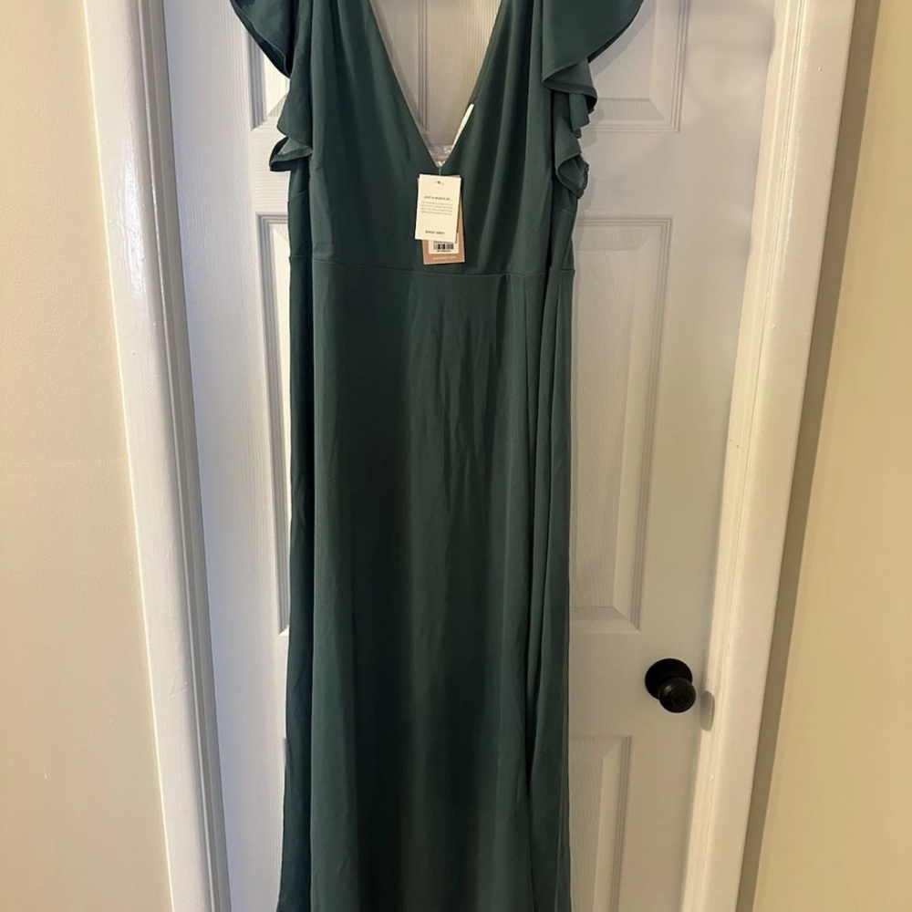 NWT Hannah Dress in SEA GLASS BIRDIE GREY